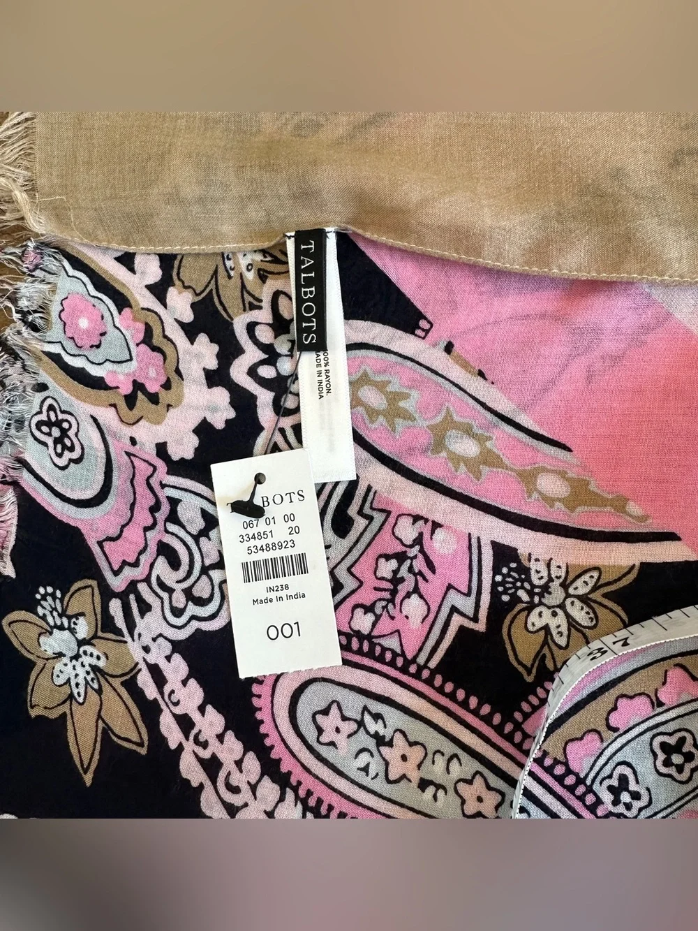 NWT Talbots Paisley Scarf
